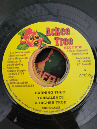 Turbalence, Higher Trod : Burning Them (7", Single)
