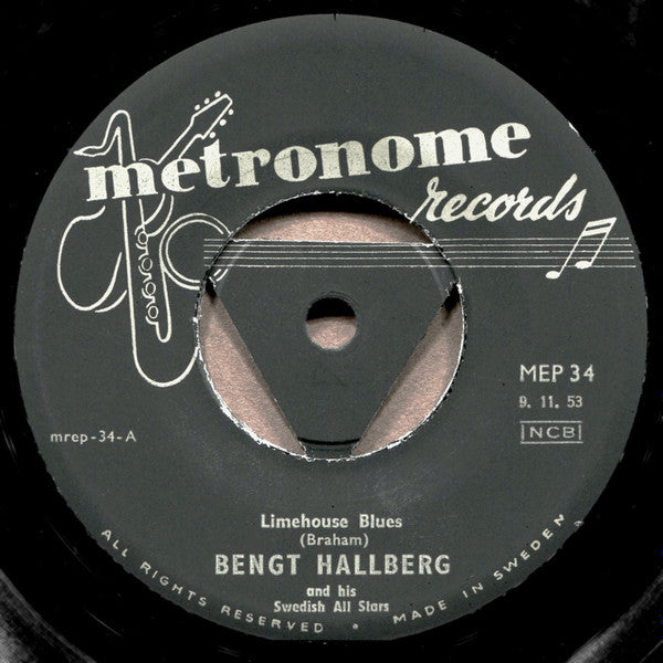 Bengt Hallberg And His Swedish All Stars : Vol. 2 (7", EP)