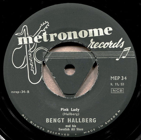 Bengt Hallberg And His Swedish All Stars : Vol. 2 (7", EP)