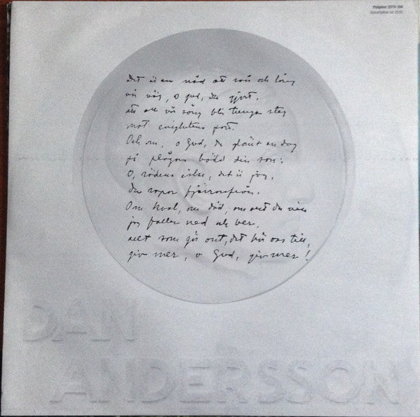 Thorstein Bergman & Hallsbergs Kammarkör : Högst Av Allt Hör Jag Kärlekens Sång (LP, Album)