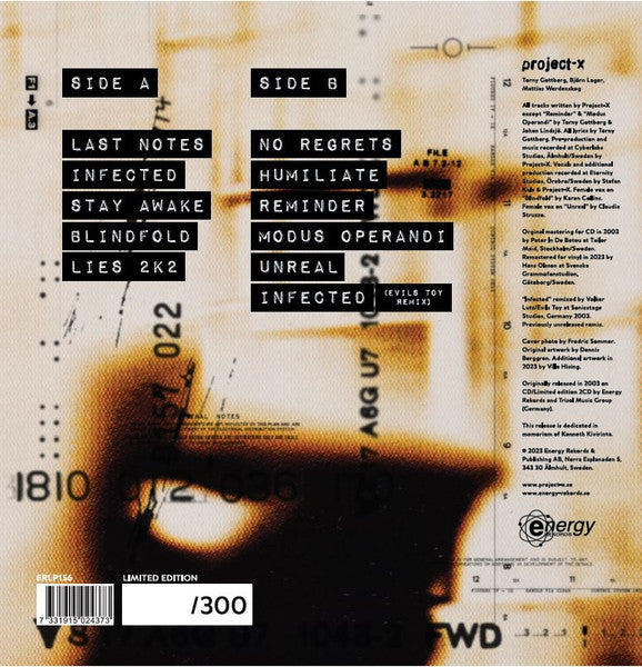 Project-X : Modus Operandi (LP, Album, Ltd, Num, RED)