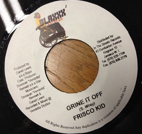 Frisco Kid / Nicky B : Grine It Off / Roll Out (7")