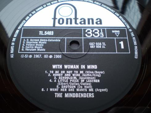 The Mindbenders : With Woman In Mind (LP, Album, Mono)