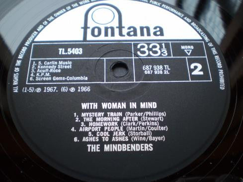 The Mindbenders : With Woman In Mind (LP, Album, Mono)