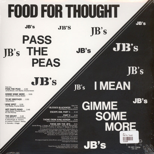 JB's* : Food For Thought (LP, Album, RE)