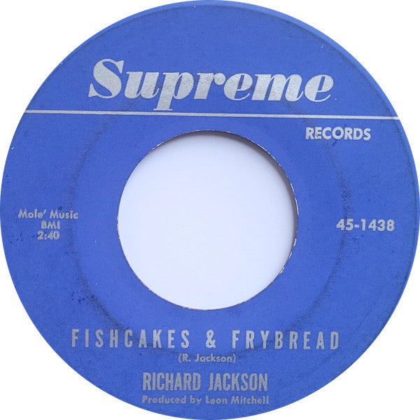 Richard Jackson : Fishcakes & Frybread / A Party Tonight (7")