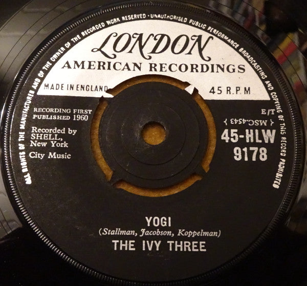 The Ivy Three : Yogi / Was Judy There (7", Single)