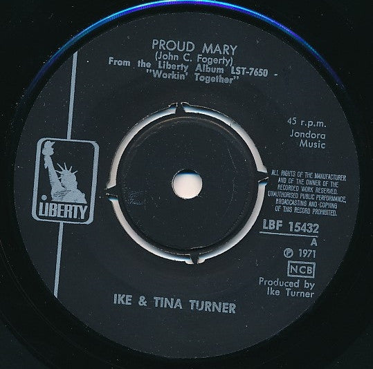 Ike & Tina Turner : Proud Mary (7", Single)