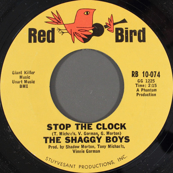 The Shaggy Boys : Stop The Clock (7", Single, Styrene)