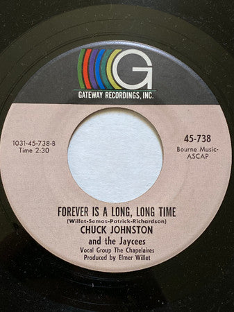 Chuck Johnston And The Jaycees : Goodnight Irene / Forever Is A Long, Long Time (7")