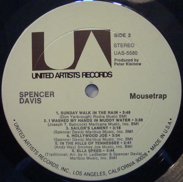 Spencer Davis : Mousetrap (LP, Album, Ter)