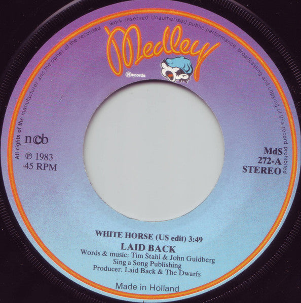 Laid Back : White Horse (7", Single)