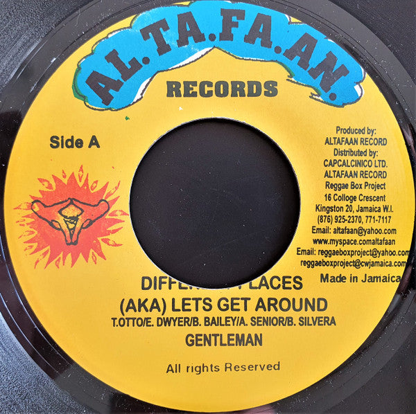 Gentleman : Different Places (AKA) Lets Get Around (7")