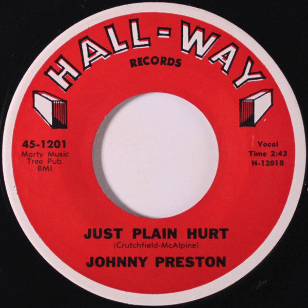 Johnny Preston : All Around The World / Just Plain Hurt (7", Single)