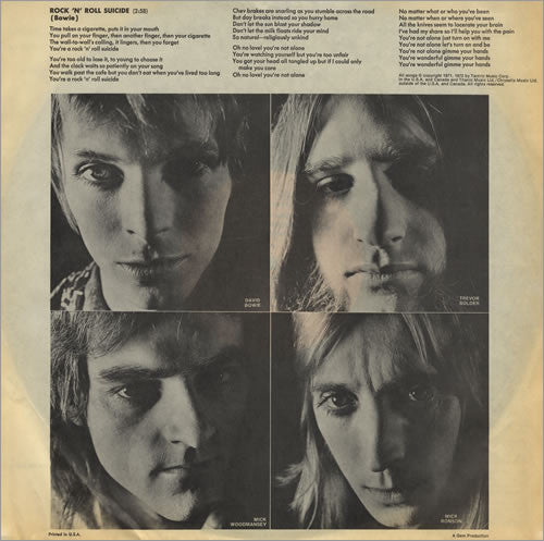 David Bowie : The Rise And Fall Of Ziggy Stardust And The Spiders From Mars (LP, Album, RP)