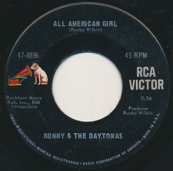 Ronny & The Daytonas : Dianne, Dianne / All American Girl (7", Single, Roc)