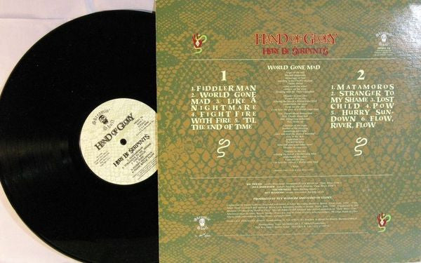 Hand Of Glory (2) : Here Be Serpents (LP, Album)