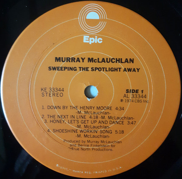 Murray McLauchlan : Sweeping The Spotlight Away (LP, Album, Pit)