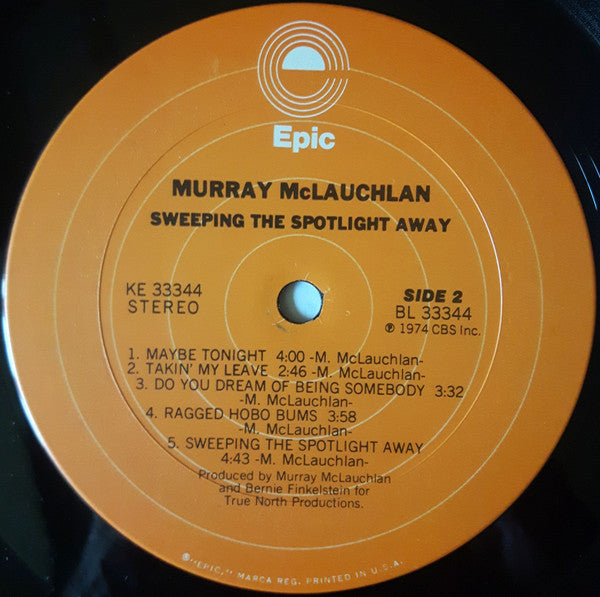 Murray McLauchlan : Sweeping The Spotlight Away (LP, Album, Pit)