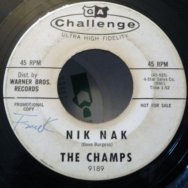 The Champs : Nik Nak / Shades (7", Promo)