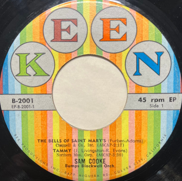 Sam Cooke : Songs By Sam Cooke Vol. 1 (7", EP)