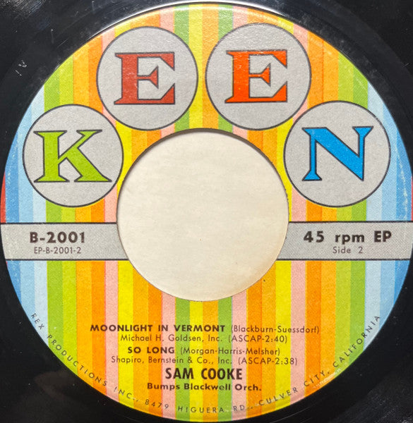 Sam Cooke : Songs By Sam Cooke Vol. 1 (7", EP)