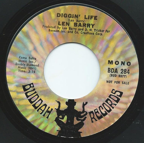 Len Barry : Diggin' Life (7", Mono, Promo)