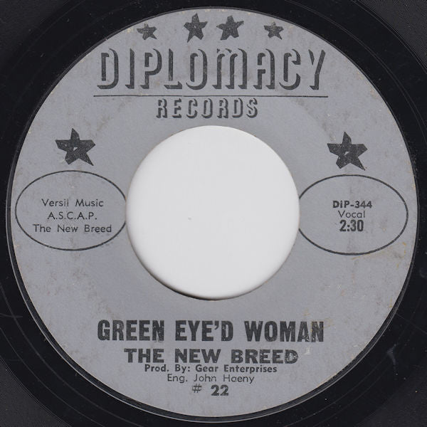 The New Breed (6) : Green Eye'd Woman (7", Single)