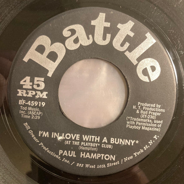Paul Hampton : I'm In Love With A Bunny (7", Single)