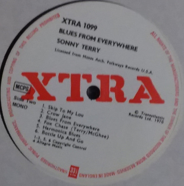 Sonny Terry : Blues From Everywhere (LP)