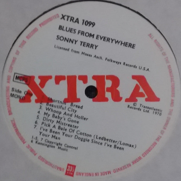 Sonny Terry : Blues From Everywhere (LP)