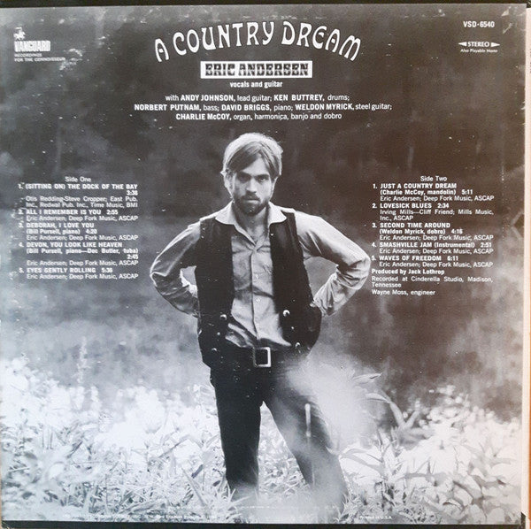 Eric Andersen (2) : A Country Dream (LP, Album)