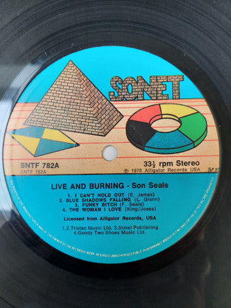 Son Seals : Live And Burning (LP, Album)