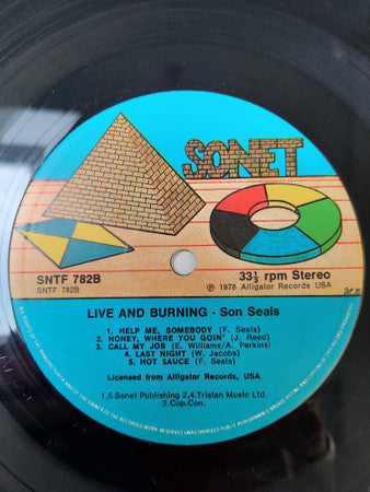 Son Seals : Live And Burning (LP, Album)