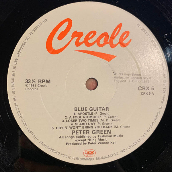 Peter Green (2) : Blue Guitar (LP, Comp)