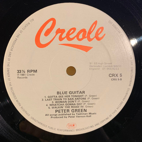 Peter Green (2) : Blue Guitar (LP, Comp)