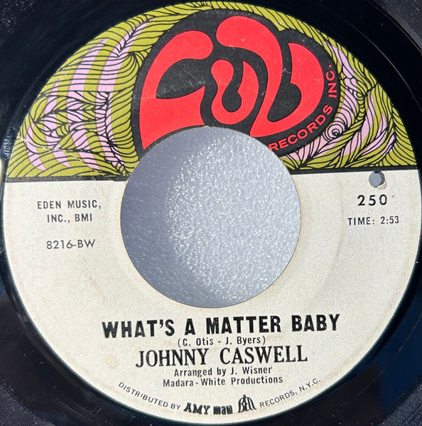 Johnny Caswell : Faces / What's A Matter Baby (7")