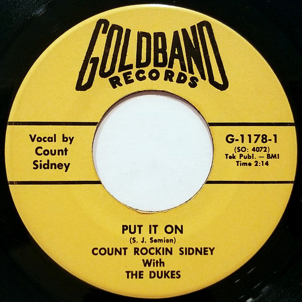 Count Sidney & His Dukes : Put It On (7")