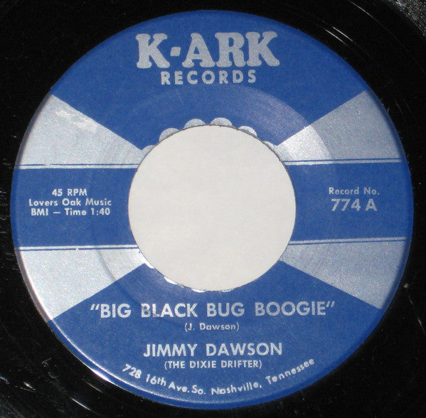 Jimmy Dawson : Big Black Bug Boogie (7", Single)
