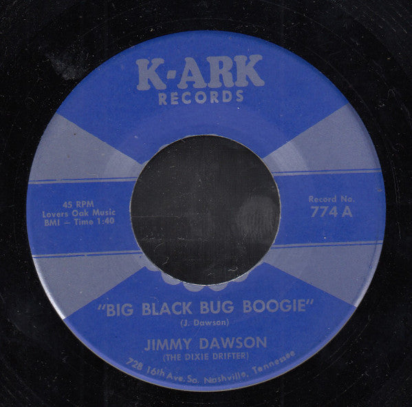 Jimmy Dawson : Big Black Bug Boogie (7", Single)