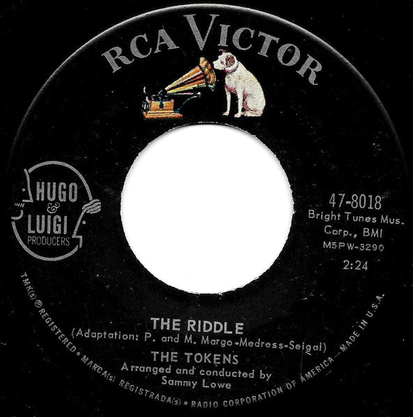 The Tokens : The Riddle / Big Boat (7")