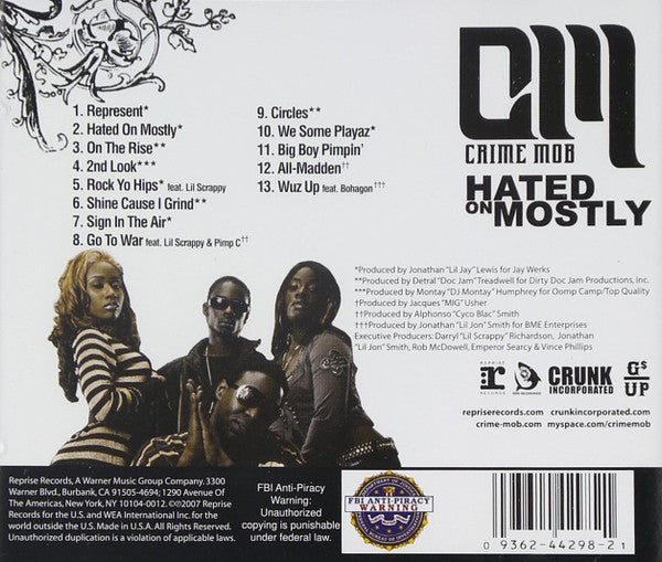 Crime Mob : Hated On Mostly (2xLP, Album)