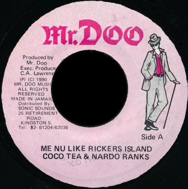 Cocoa Tea & Nardo Ranks : Me Nu Like Rickers Island (7")