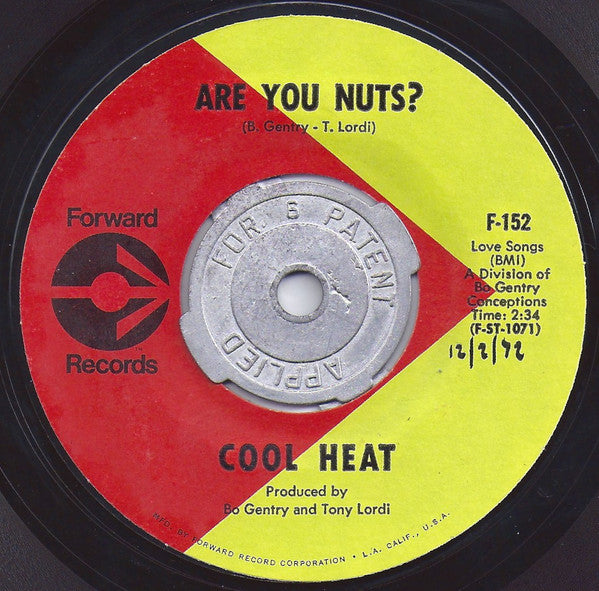 Cool Heat : Groovin' With Mr. Bloe (7", Styrene)