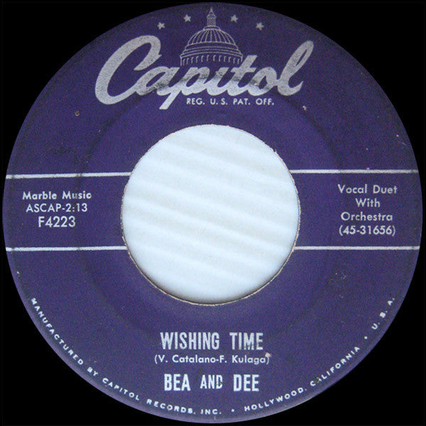 Bea And Dee : Wishing Time / Jerry (7", Single)