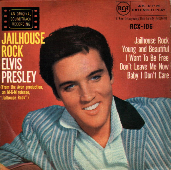 Elvis Presley : Jailhouse Rock (7", Album, EP, Tri)