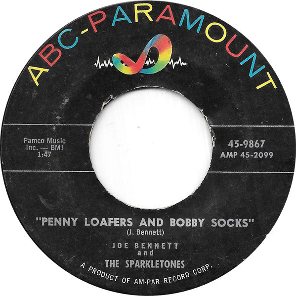 Joe Bennett And The Sparkletones : Penny Loafers And Bobby Socks / Rocket (7")