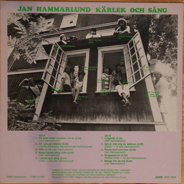 Jan Hammarlund : Kärlek Och Sång (LP, Album)