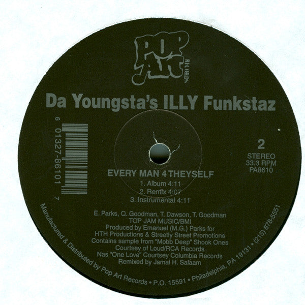 Da Youngsta's : Verbal Glock / Every Man 4 Theyself (12")