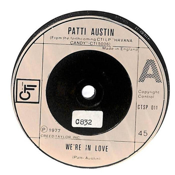 Patti Austin : We're In Love (7")